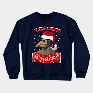 Plague Doctor But Did You Try Leeches Leechy Christmas Crewneck Sweatshirt